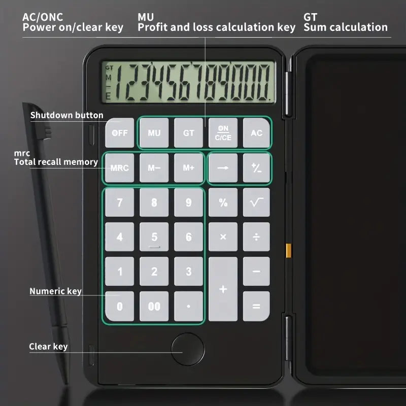 LCD Calculator with Notepad